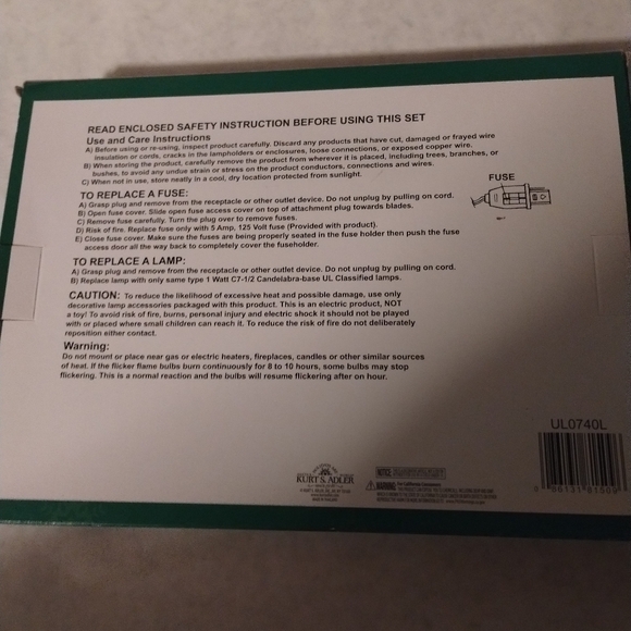 Kurt Adler 7-Light Flicker Flame Candle Light Set - Picture 5 of 5